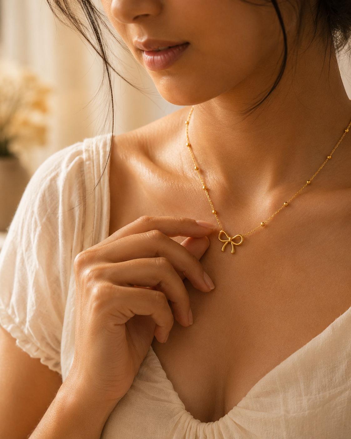 The Chérie Bow Necklace